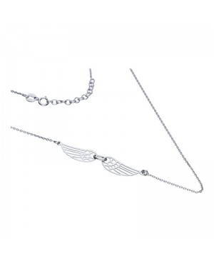 Naszyjnik srebrny ażurowe skrzydła - SALE