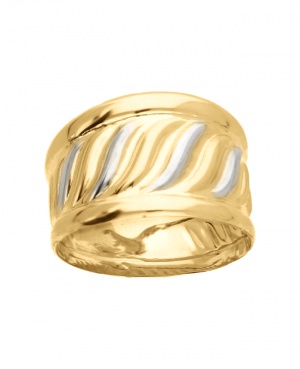 Pierścionek złoty - szeroka obrączka