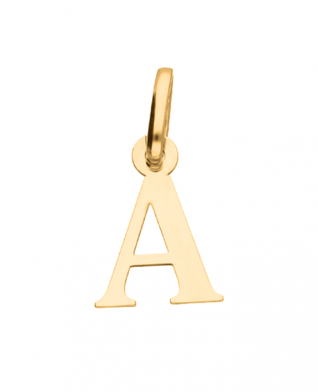 Wisiorek złoty - literka "A"