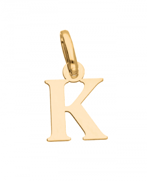 Wisiorek złoty - literka "K"
