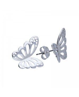 Kolczyki srebrne motyle