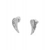 Kolczyki srebrne skrzydła z cyrkoniami