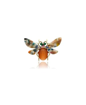 Broszka - motyl pomarańczowy
